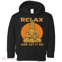 Buddha Inner Peace Relax Let It Go Buddhist Wellness Gift Toddler Hoodie thumb 0