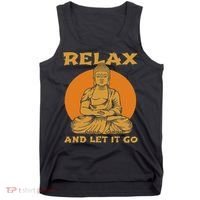 Buddha Inner Peace Relax Let It Go Buddhist Wellness Gift Tank Top thumb 0