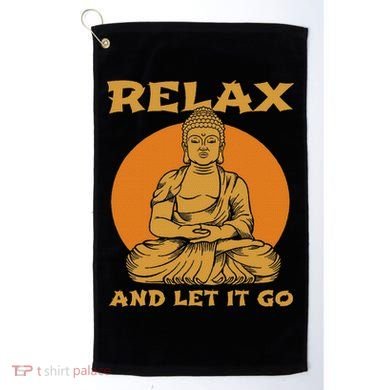 Buddha Inner Peace Relax Let It Go Buddhist Wellness Gift Golf Towel