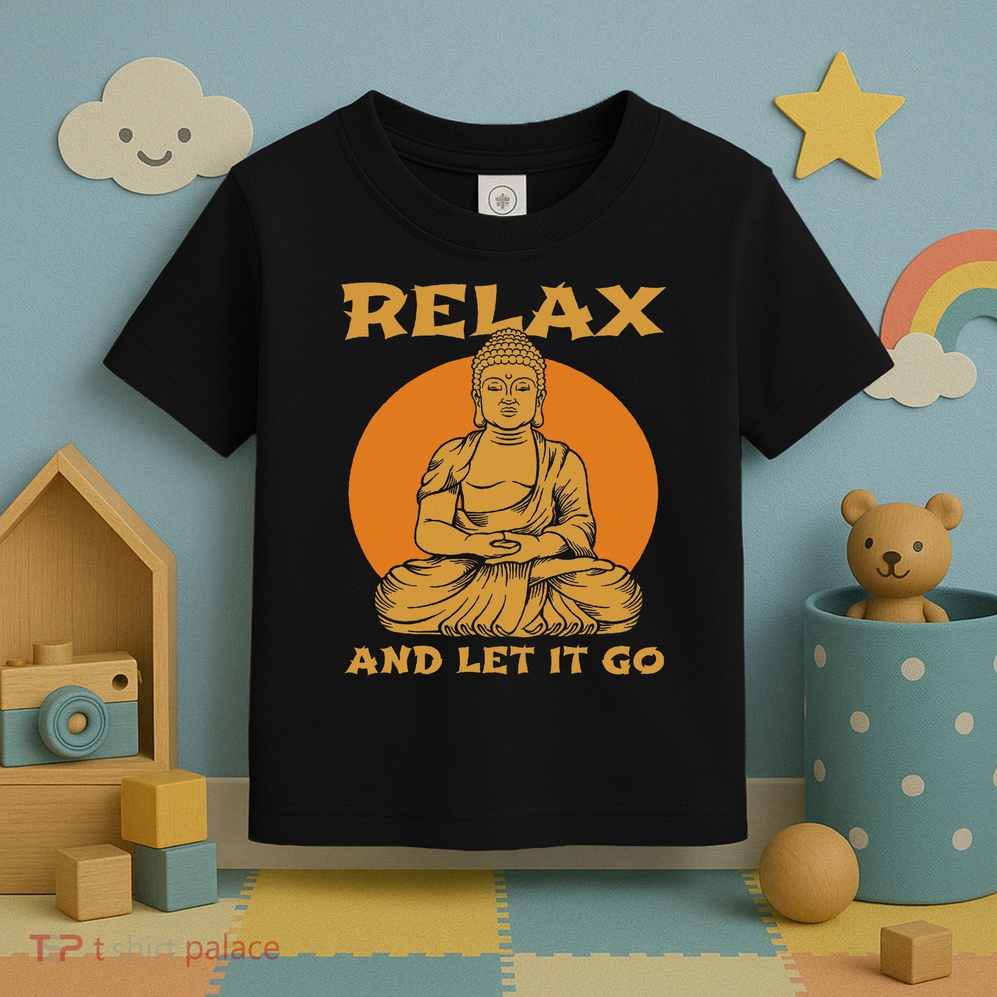Buddha Inner Peace Relax Let It Go Buddhist Wellness Gift Toddler T-Shirt