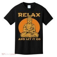 Buddha Inner Peace Relax Let It Go Buddhist Wellness Gift Kids T-Shirt thumb 0