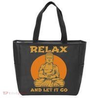 Buddha Inner Peace Relax Let It Go Buddhist Wellness Gift Tote Bag thumb 0