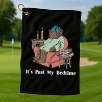 Bear Its Past My Bedtime Golf Towel thumb 1