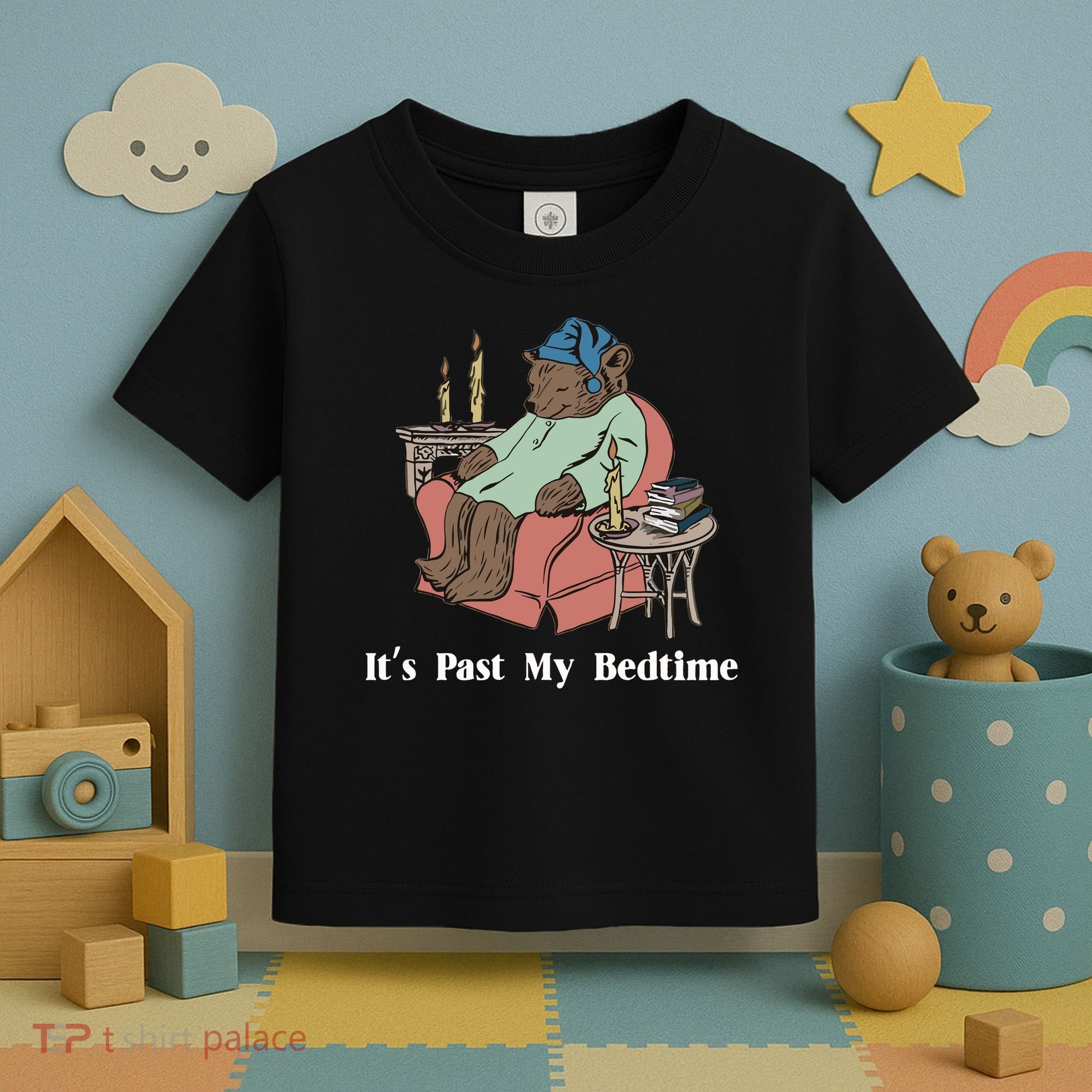 Bear Its Past My Bedtime Toddler T-Shirt