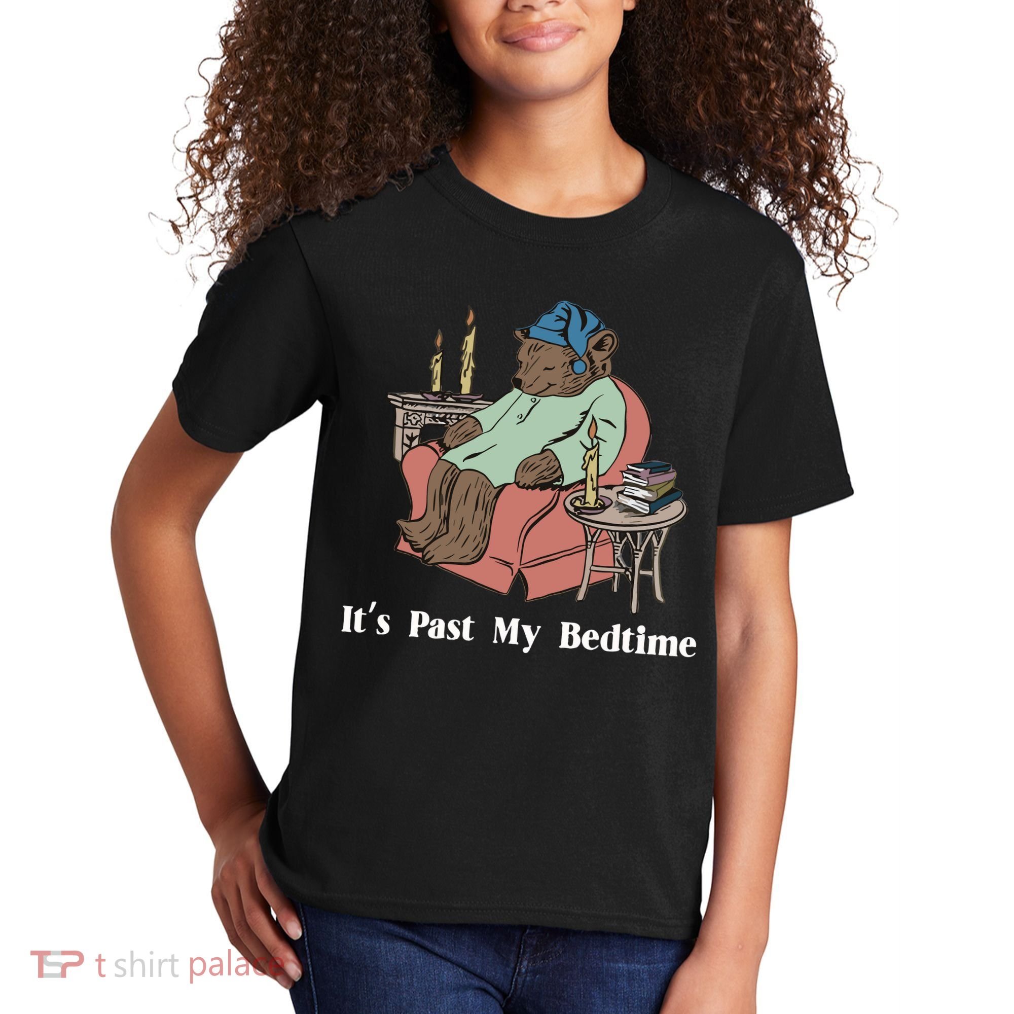 Bear Its Past My Bedtime Kids T-Shirt
