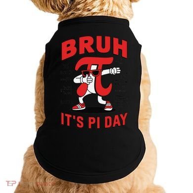 Bruh Its Pi Day Funny Math Humor Classroom Design Doggie Tank
