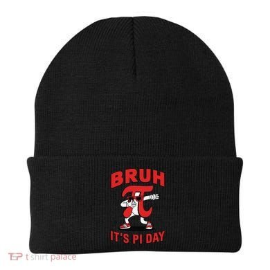 Bruh Its Pi Day Funny Math Humor Classroom Design Beanie