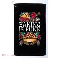 Baking Is Punk Golf Towel thumb 0