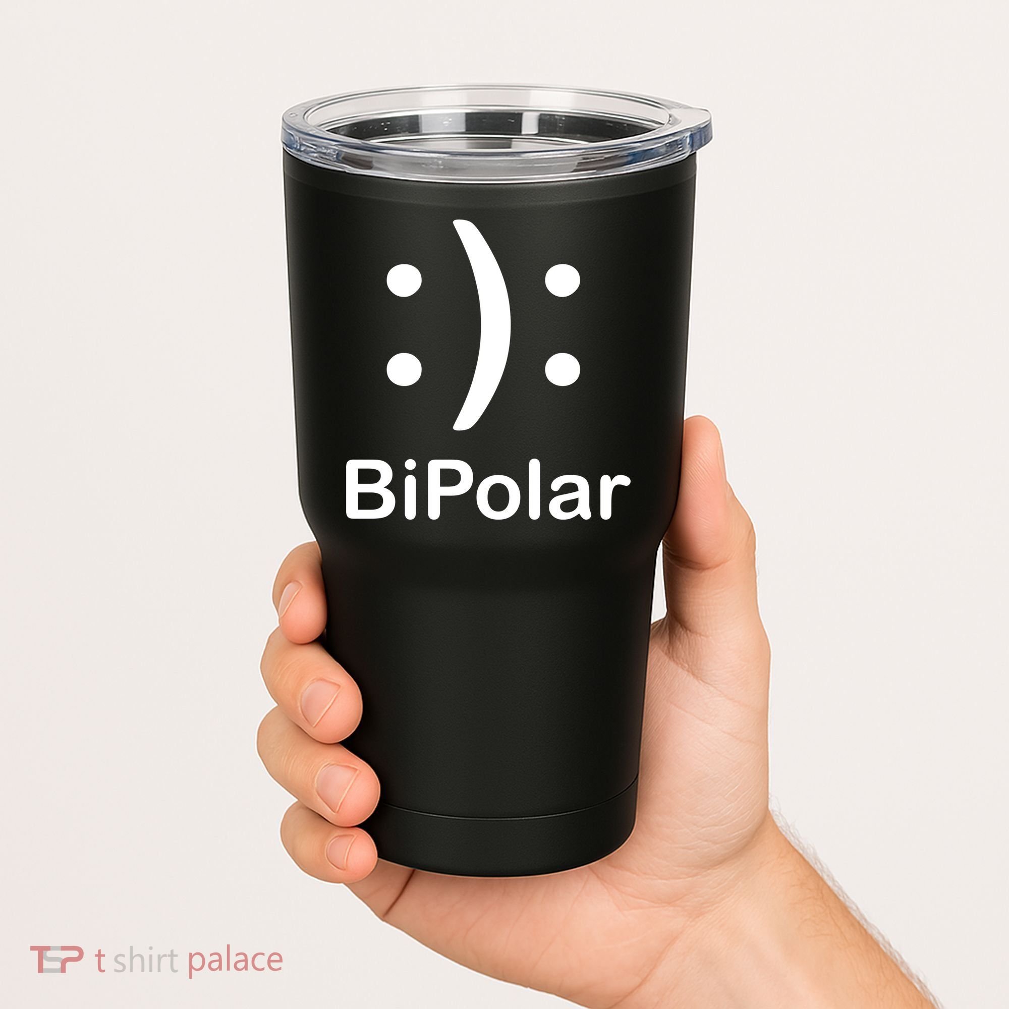 Bipolar Smiley Tumbler
