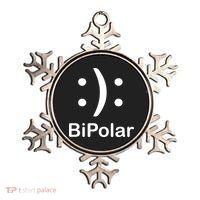 Bipolar Smiley Ornament thumb 0