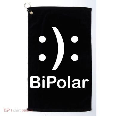 Bipolar Smiley Golf Towel