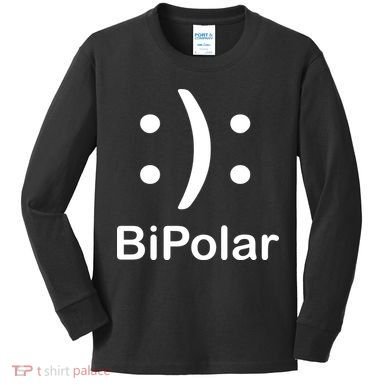 Bipolar Smiley Kids Long Sleeve Shirt