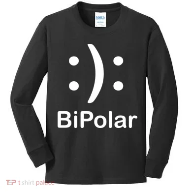 Bipolar Smiley Kids Long Sleeve Shirt