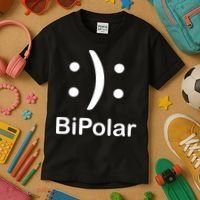 Bipolar Smiley Kids T-Shirt thumb 3