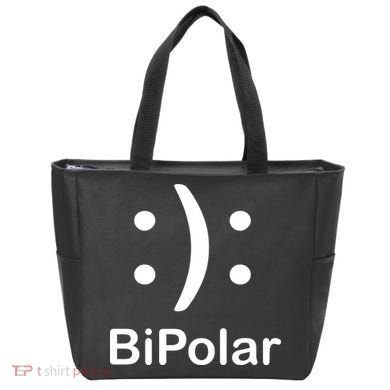 Bipolar Smiley Tote Bag