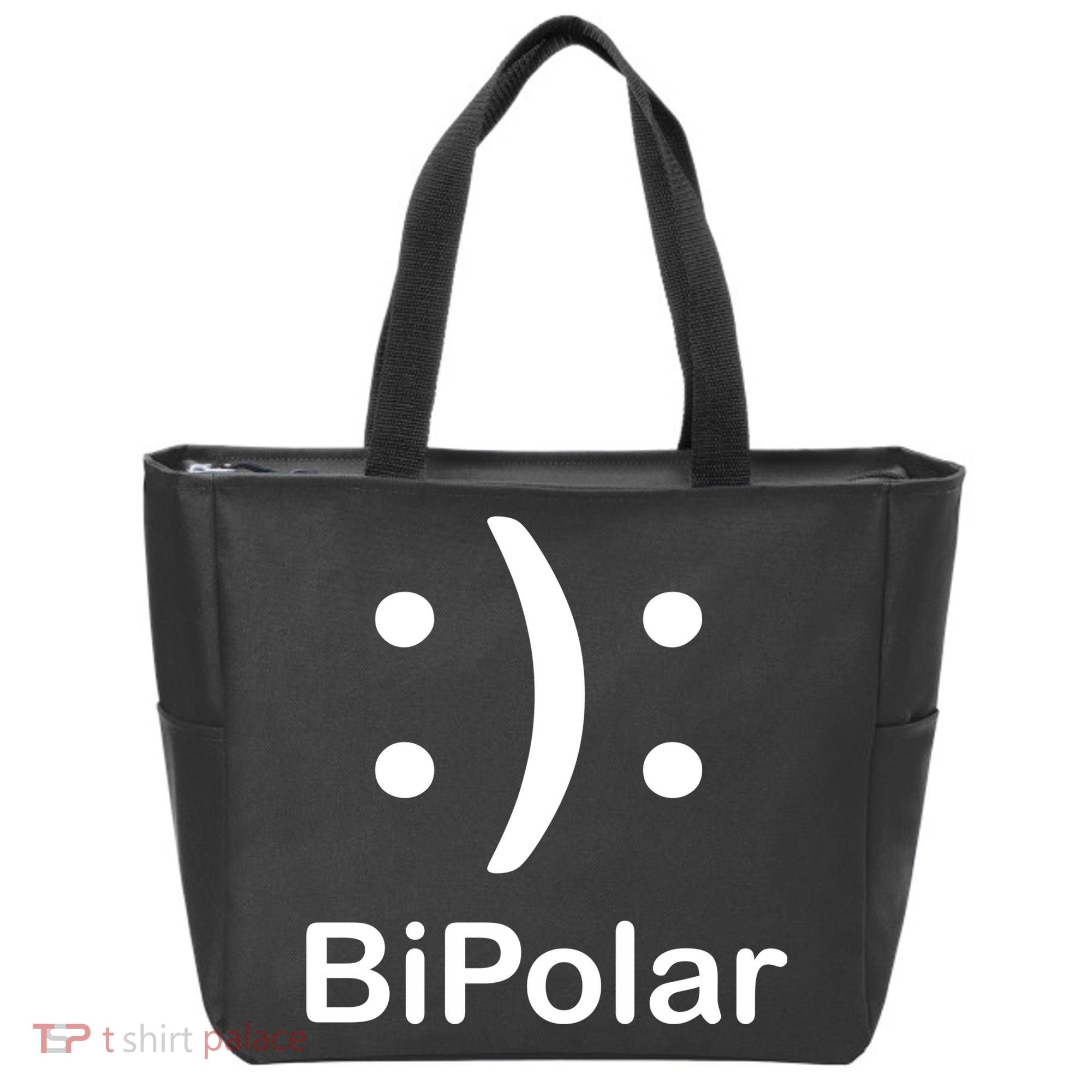 Bipolar Smiley Tote Bag