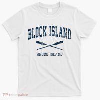Block Island Rhode Island Vintage Nautical Paddles Sports Oa T-Shirt thumb 0
