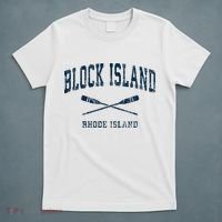 Block Island Rhode Island Vintage Nautical Paddles Sports Oa T-Shirt thumb 5