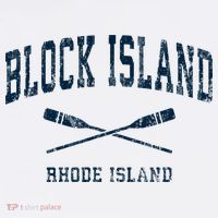 Block Island Rhode Island Vintage Nautical Paddles Sports Oa T-Shirt thumb 7