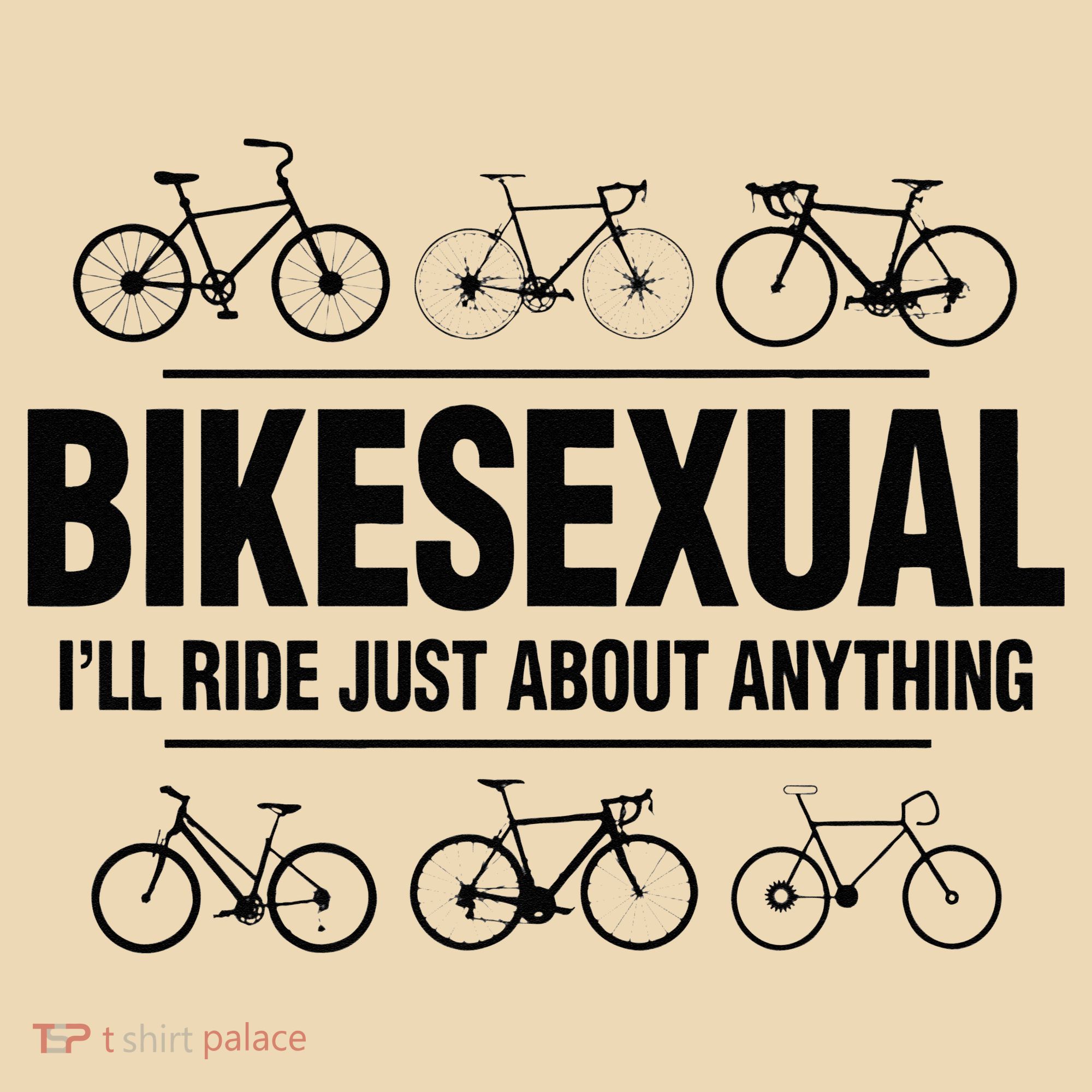 BikeSexual Ill Ride Anything Funny Biker Bicycling Gift Tote Bag