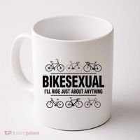 BikeSexual Ill Ride Anything Funny Biker Bicycling Gift Coffee Mug thumb 0