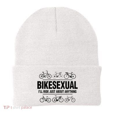 BikeSexual Ill Ride Anything Funny Biker Bicycling Gift Beanie