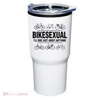 BikeSexual Ill Ride Anything Funny Biker Bicycling Gift Tumbler thumb 0