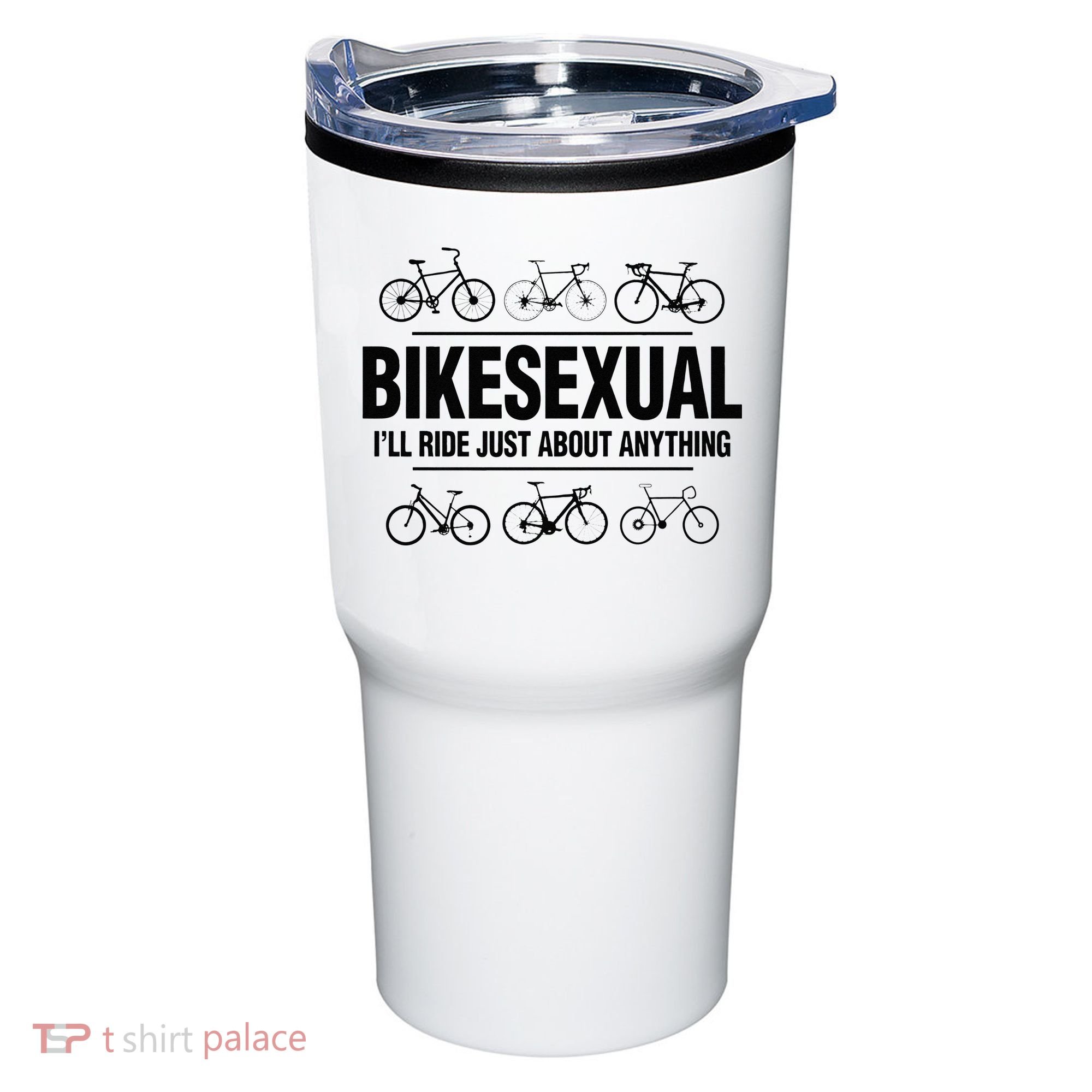 BikeSexual Ill Ride Anything Funny Biker Bicycling Gift Tumbler
