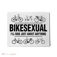 BikeSexual Ill Ride Anything Funny Biker Bicycling Gift Mousepad thumb 0