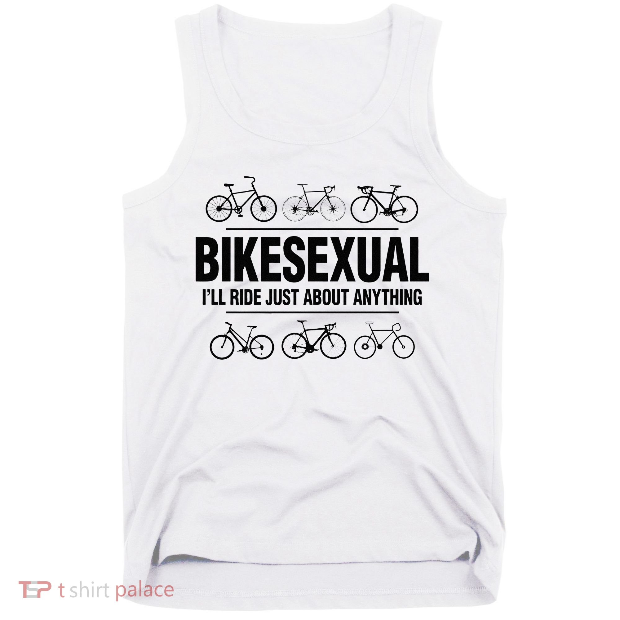 BikeSexual Ill Ride Anything Funny Biker Bicycling Gift Tank Top