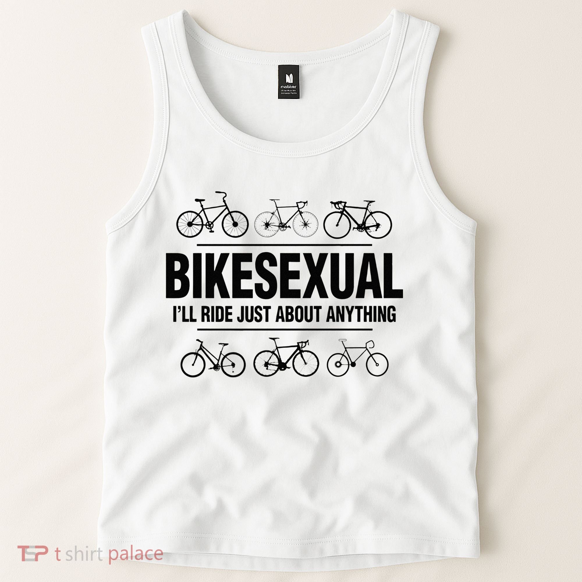 BikeSexual Ill Ride Anything Funny Biker Bicycling Gift Tank Top