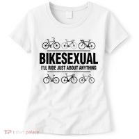 BikeSexual Ill Ride Anything Funny Biker Bicycling Gift Women's T-Shirt thumb 0