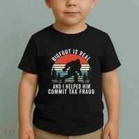 Bigfoot Is Real And I Helped Him Commit Tax Fraud Toddler T-Shirt thumb 2
