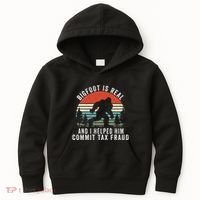 Bigfoot Is Real And I Helped Him Commit Tax Fraud Kids Hoodie thumb 0