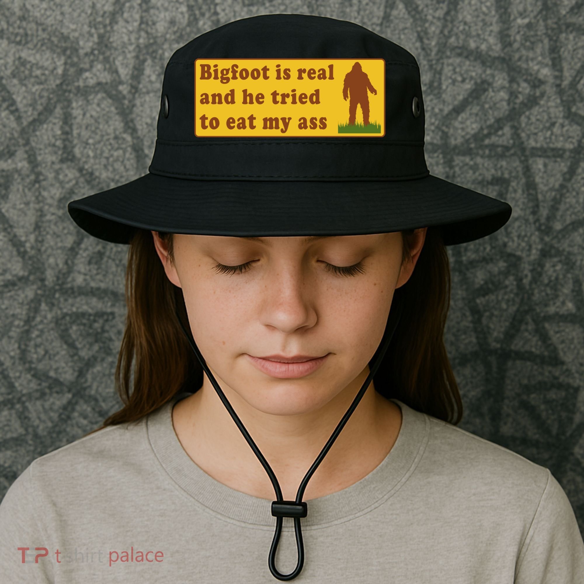 Bigfoot Is Real And He Tried To Eat My Ass Meme Bucket Hat