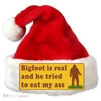 Bigfoot Is Real And He Tried To Eat My Ass Meme Santa Hat thumb 0