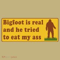 Bigfoot Is Real And He Tried To Eat My Ass Meme Kids T-Shirt thumb 2