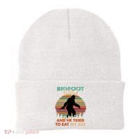 Bigfoot Is Real And He Tried To Eat My Ass Funny Beanie thumb 0