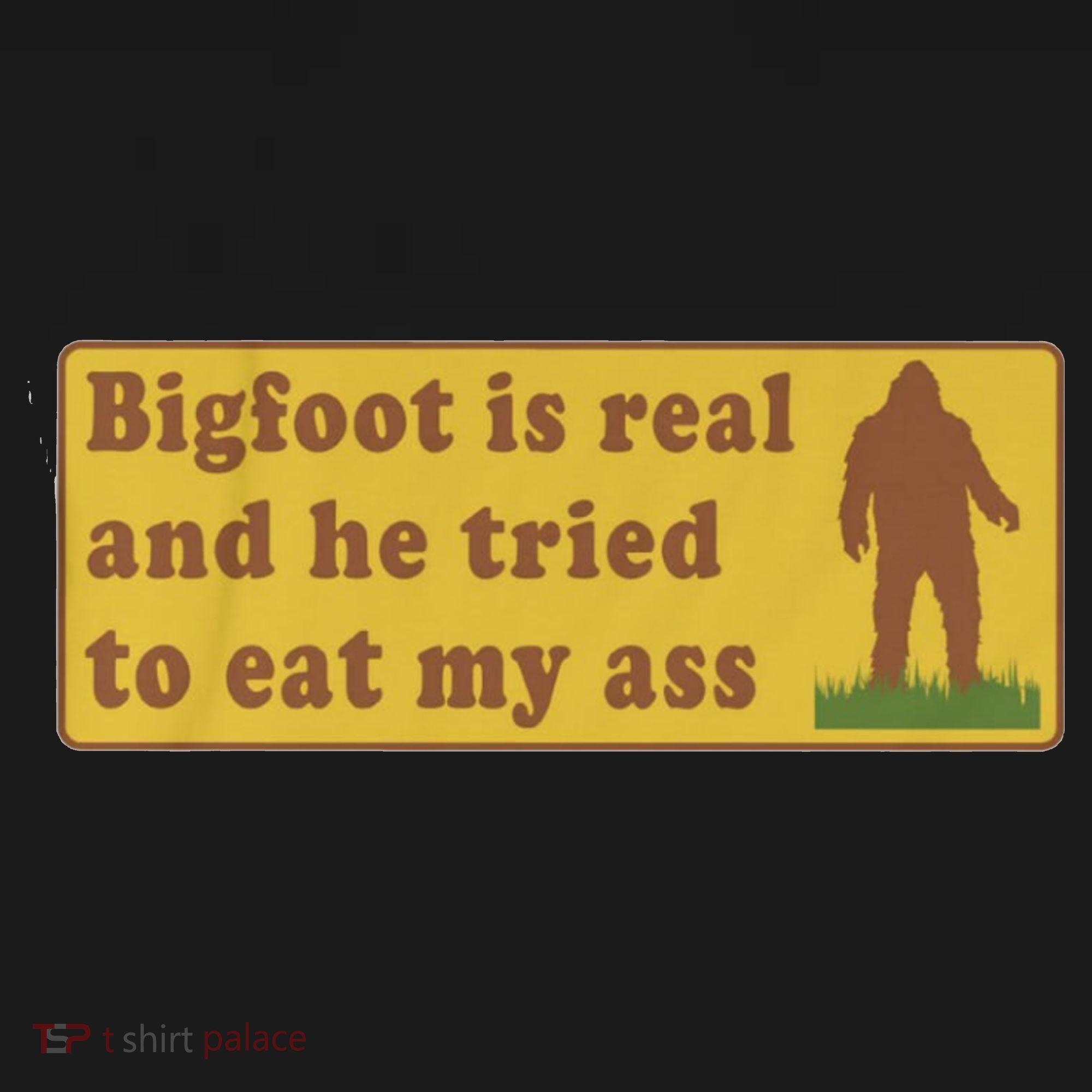 Bigfoot Is Real And He Tried To Eat My Ass Funny Oddly Specific Meme Women's Hoodie