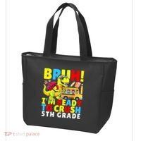 Bruh IM Ready To Crush 5th Grade Dinosaur Back To School Tote Bag thumb 3