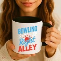 Bowling Is Right Up My Alley Bowling Merchandise Coffee Mug thumb 3