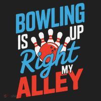 Bowling Is Right Up My Alley Bowling Merchandise Hat thumb 2