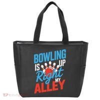 Bowling Is Right Up My Alley Bowling Merchandise Tote Bag thumb 0