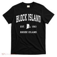 Block Island Rhode Island Ri Vintage Athletic Sports T-Shirt thumb 0