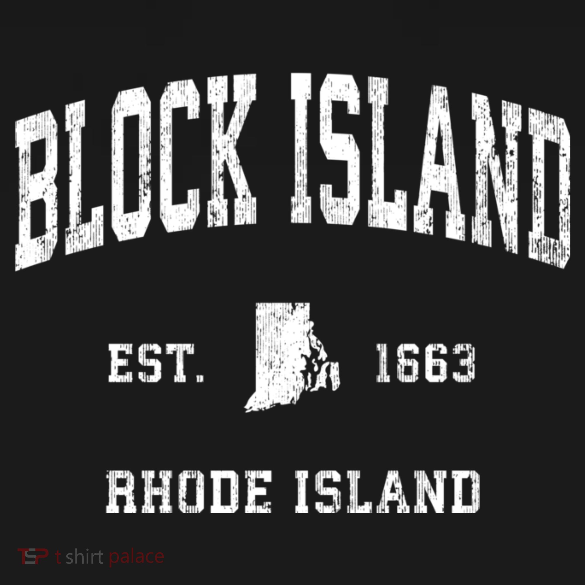 Block Island Rhode Island Ri Vintage Athletic Sports T-Shirt