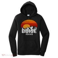 Boise Idaho Retro Mountain Sunset Gift Women's Hoodie thumb 0