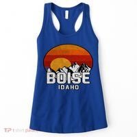 Boise Idaho Retro Mountain Sunset Gift Women's Tank Top thumb 0