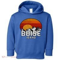 Boise Idaho Retro Mountain Sunset Gift Toddler Hoodie thumb 0