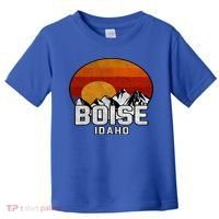 Boise Idaho Retro Mountain Sunset Gift Toddler T-Shirt thumb 0