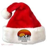 Boise Idaho Retro Mountain Sunset Gift Santa Hat thumb 0